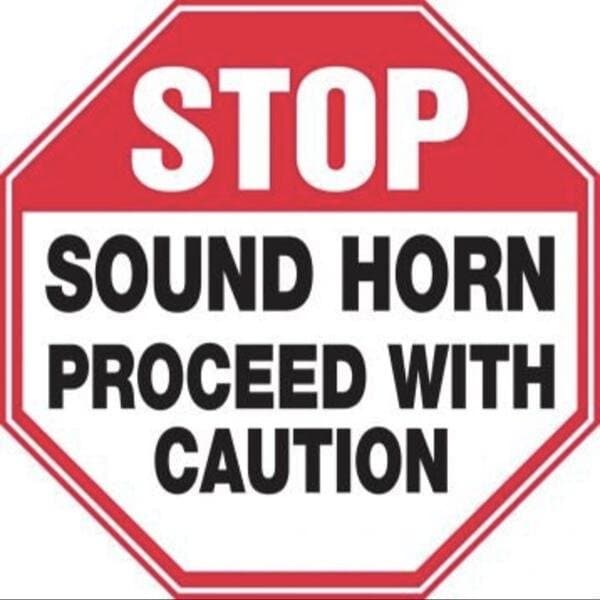 Accuform SAFETY SIGN STOP SOUND HORN MVHR943VA MVHR943VA - main